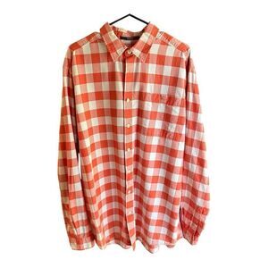 Eddie Bauer Red and White Tall Plaid Button Down Shirt
Gorpcore, Outdoors